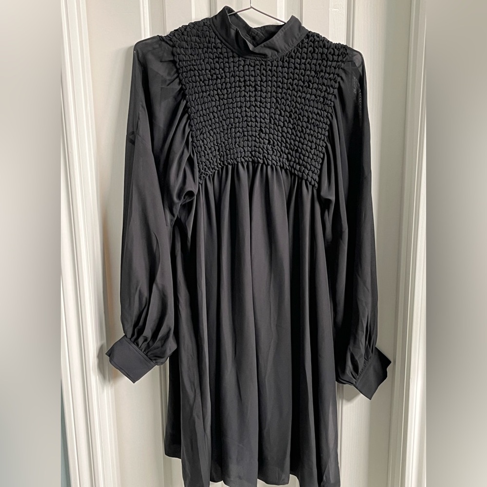Ganni Black Mini Dress - Picture 4 of 4